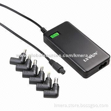 40W Ultrabook/Netbook Universal AC Adapter with LCD Display, 2.1A Maximum USB Output, Charging Pad
